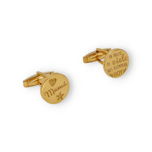 Gemelos Cielo en Plata de Ley 925 y baño Oro 18k