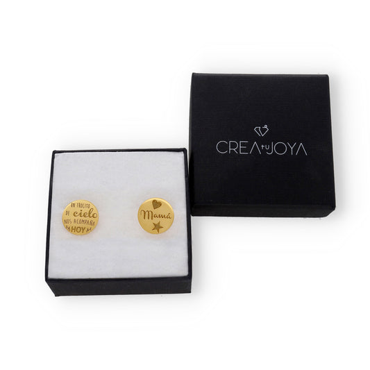 Gemelos Cielo en Plata de Ley 925 y baño Oro 18k