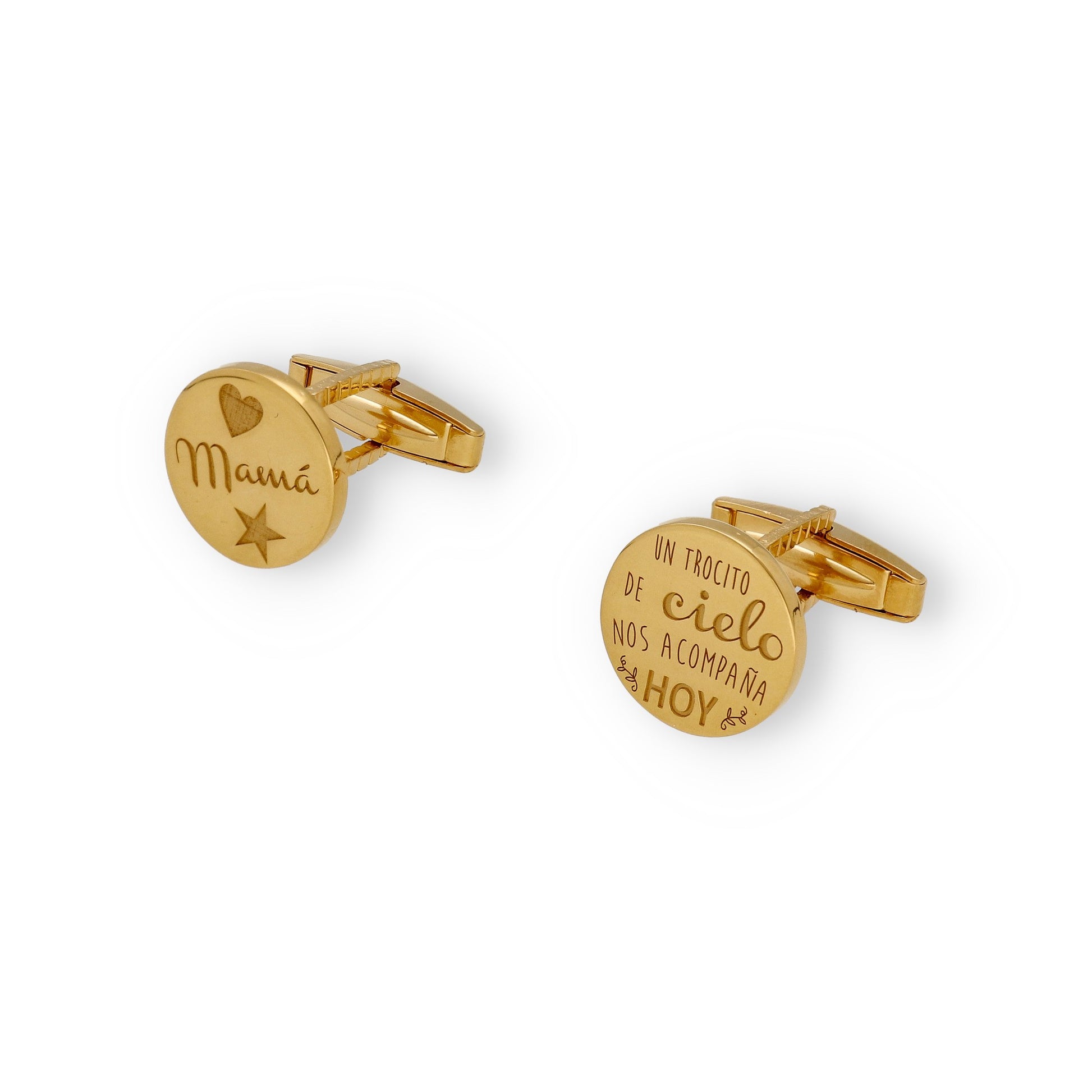 Gemelos Cielo en Plata de Ley 925 y baño Oro 18k