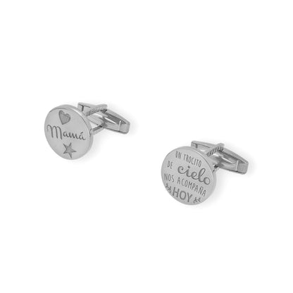 Gemelos Cielo en Plata de Ley 925 y baño Oro rosa 18k