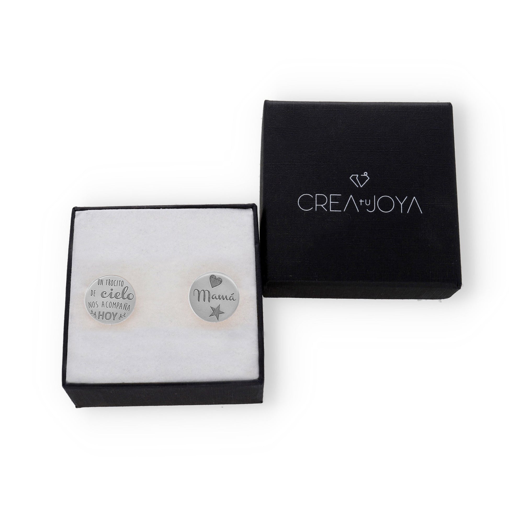 Gemelos Cielo en Plata de Ley 925 y baño Oro rosa 18k