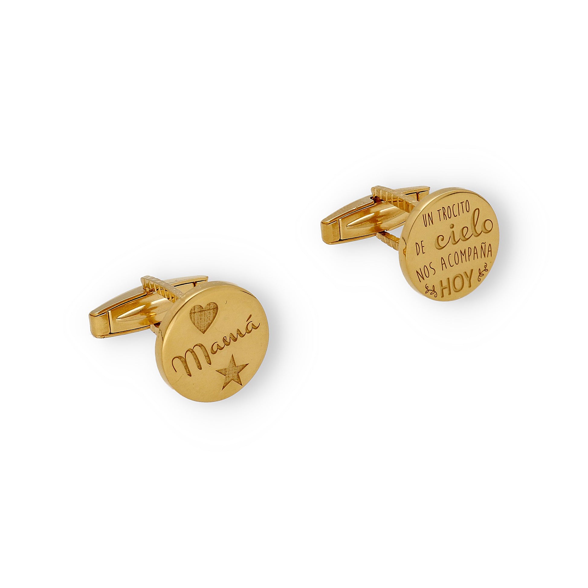 Gemelos Cielo en Plata de Ley 925 y baño Oro rosa 18k