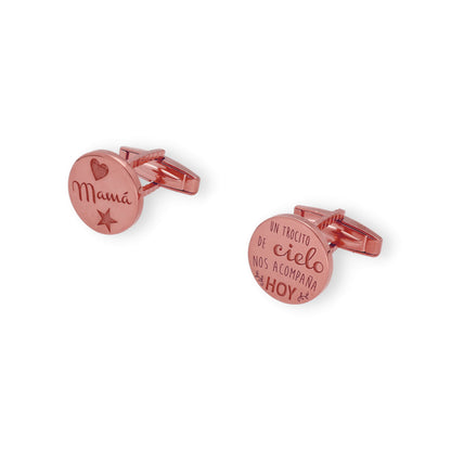 Gemelos Cielo en Plata de Ley 925 y baño Oro rosa 18k