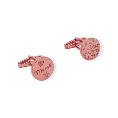 Gemelos Cielo en Plata de Ley 925 y baño Oro rosa 18k