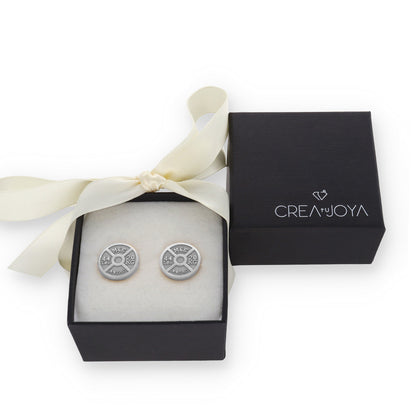 Gemelos Mancuernas en Plata de Ley 925 y baño Oro 18k