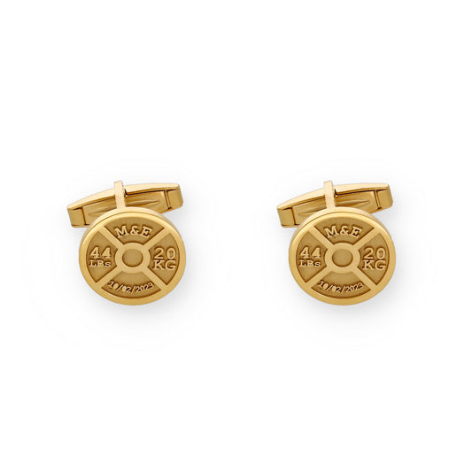 Gemelos Mancuernas en Plata de Ley 925 y baño Oro 18k