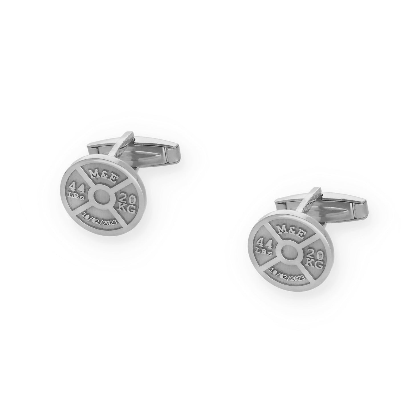 Gemelos Mancuernas en Plata de Ley 925 y baño Oro rosa 18k