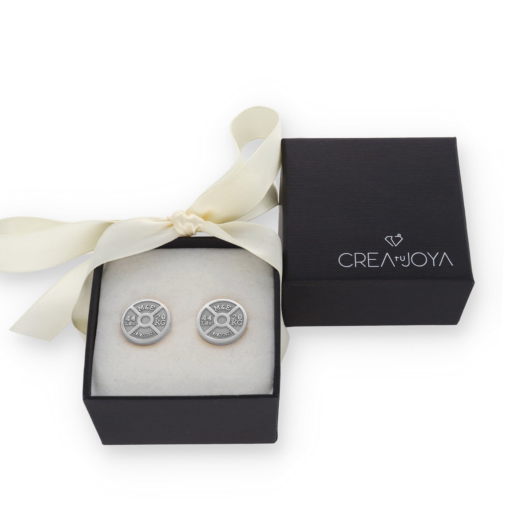 Gemelos Mancuernas en Plata de Ley 925 y baño Oro rosa 18k