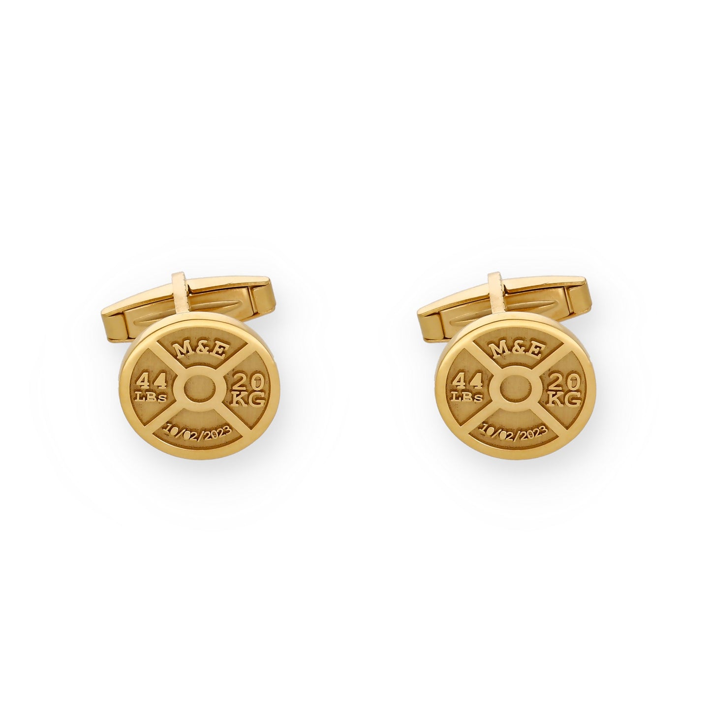 Gemelos Mancuernas en Plata de Ley 925 y baño Oro rosa 18k