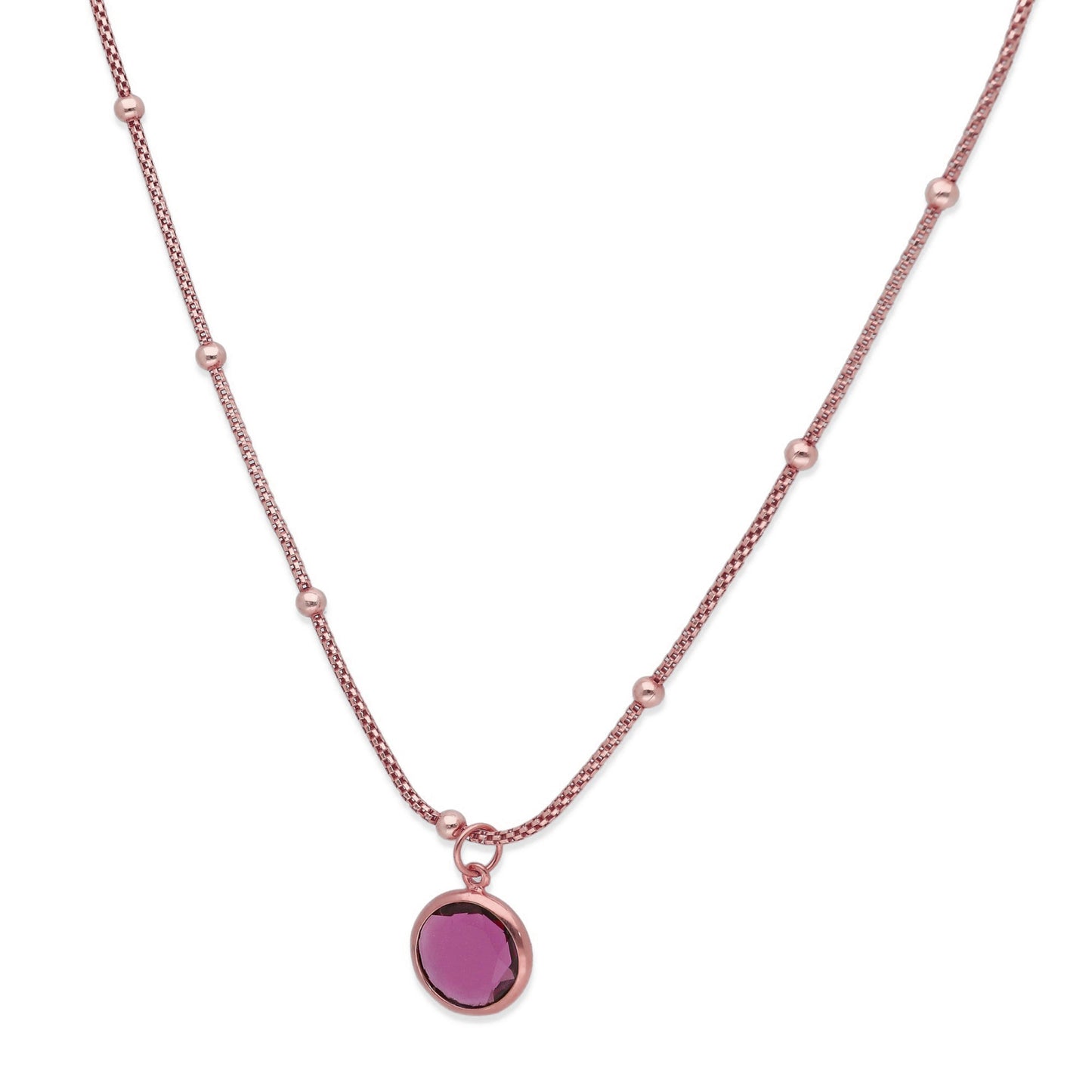 Colgante Lirio en Plata de Ley 925 y baño Oro rosa 18k