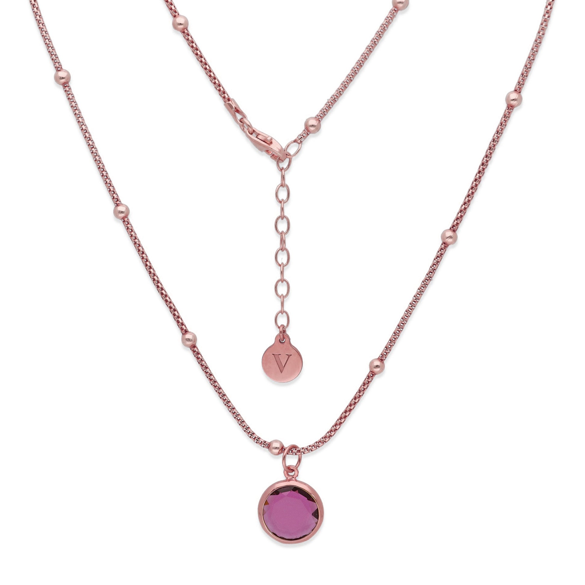 Colgante Lirio en Plata de Ley 925 y baño Oro rosa 18k