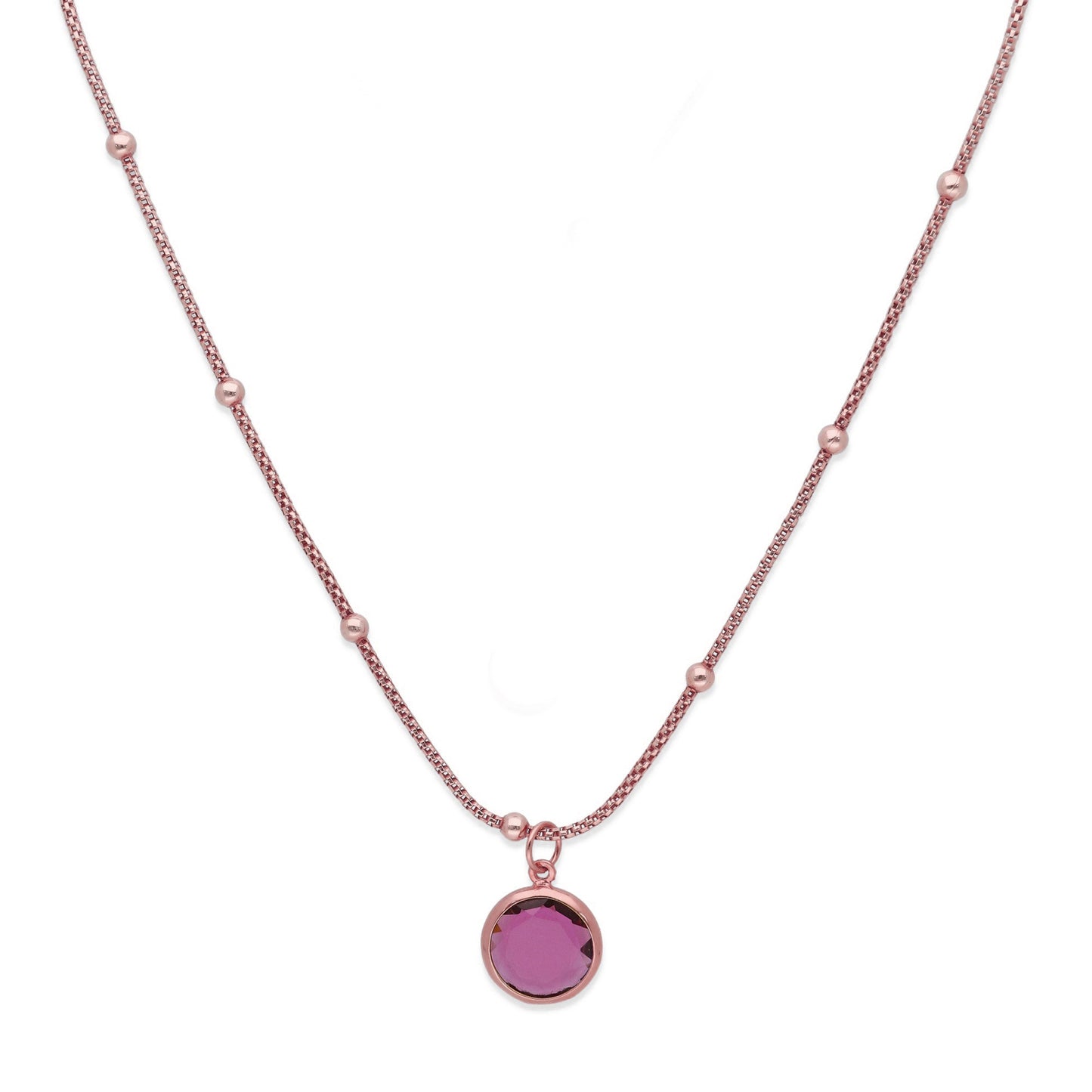 Colgante Lirio en Plata de Ley 925 y baño Oro rosa 18k