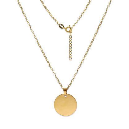 Colgante "Un Trocito de Cielo" en Plata de Ley 925 y Baño Oro 18k