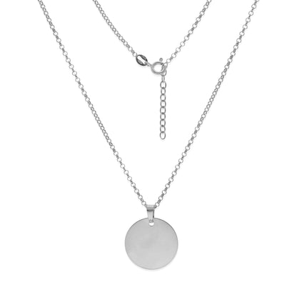Colgante "Un Trocito de Cielo" en Plata de Ley 925 y Baño Oro rosa 18k