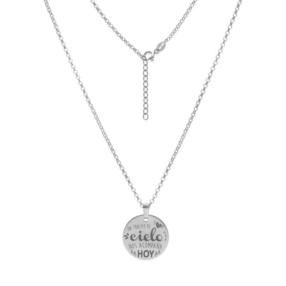 Colgante "Un Trocito de Cielo" en Plata de Ley 925 y Baño Oro rosa 18k