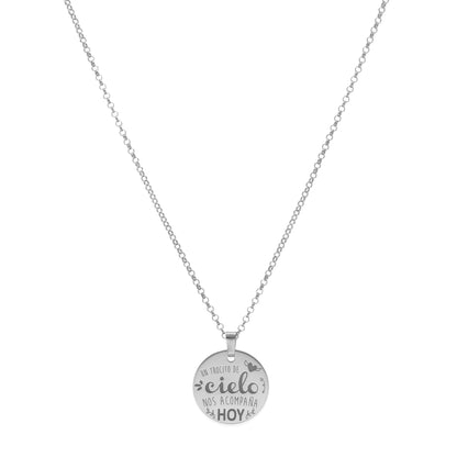 Colgante "Un Trocito de Cielo" en Plata de Ley 925 y Baño Oro rosa 18k