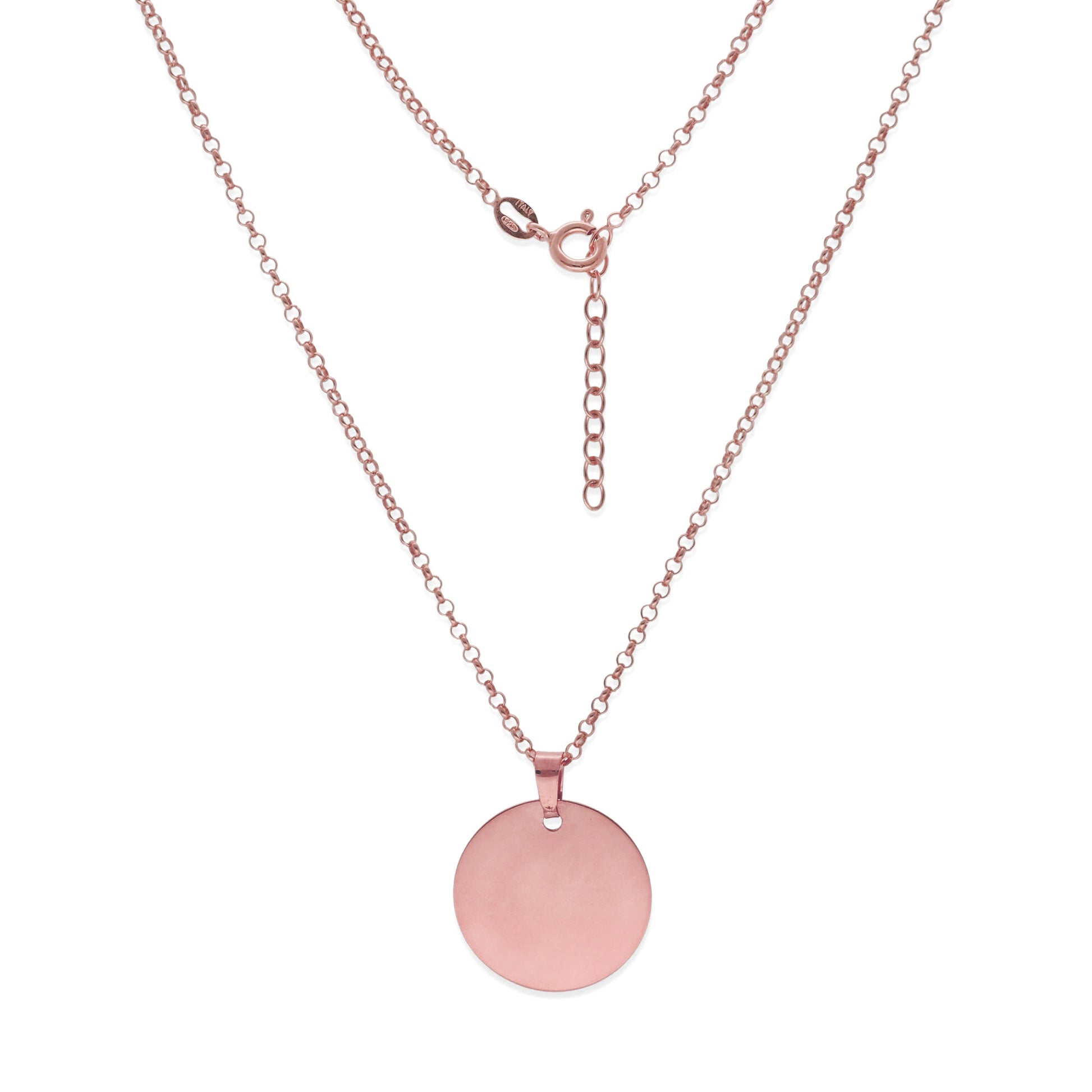 Colgante "Un Trocito de Cielo" en Plata de Ley 925 y Baño Oro rosa 18k