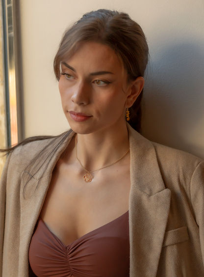 Colgante Dagui Huella y nombre en Plata de Ley 925 y baño Oro 18k.