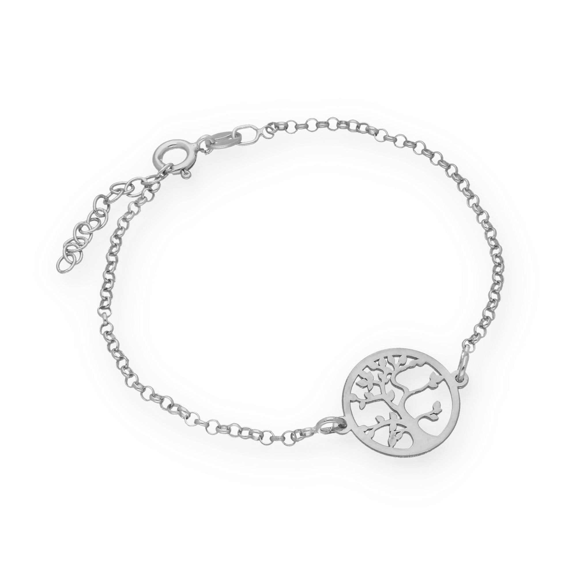 Pulsera Árbol de la vida en Plata de Ley 925 y baño Oro 18k