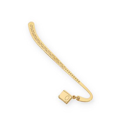 Marcapáginas Hockey en Plata de Ley 925 y baño Oro 18k