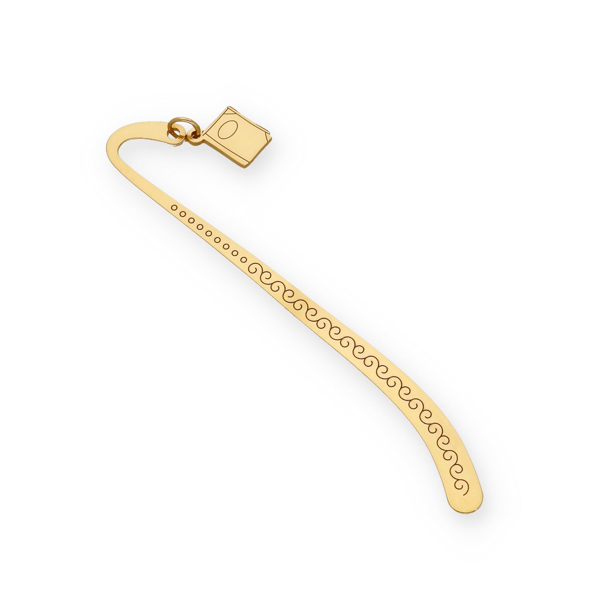 Marcapáginas Hockey en Plata de Ley 925 y baño Oro 18k