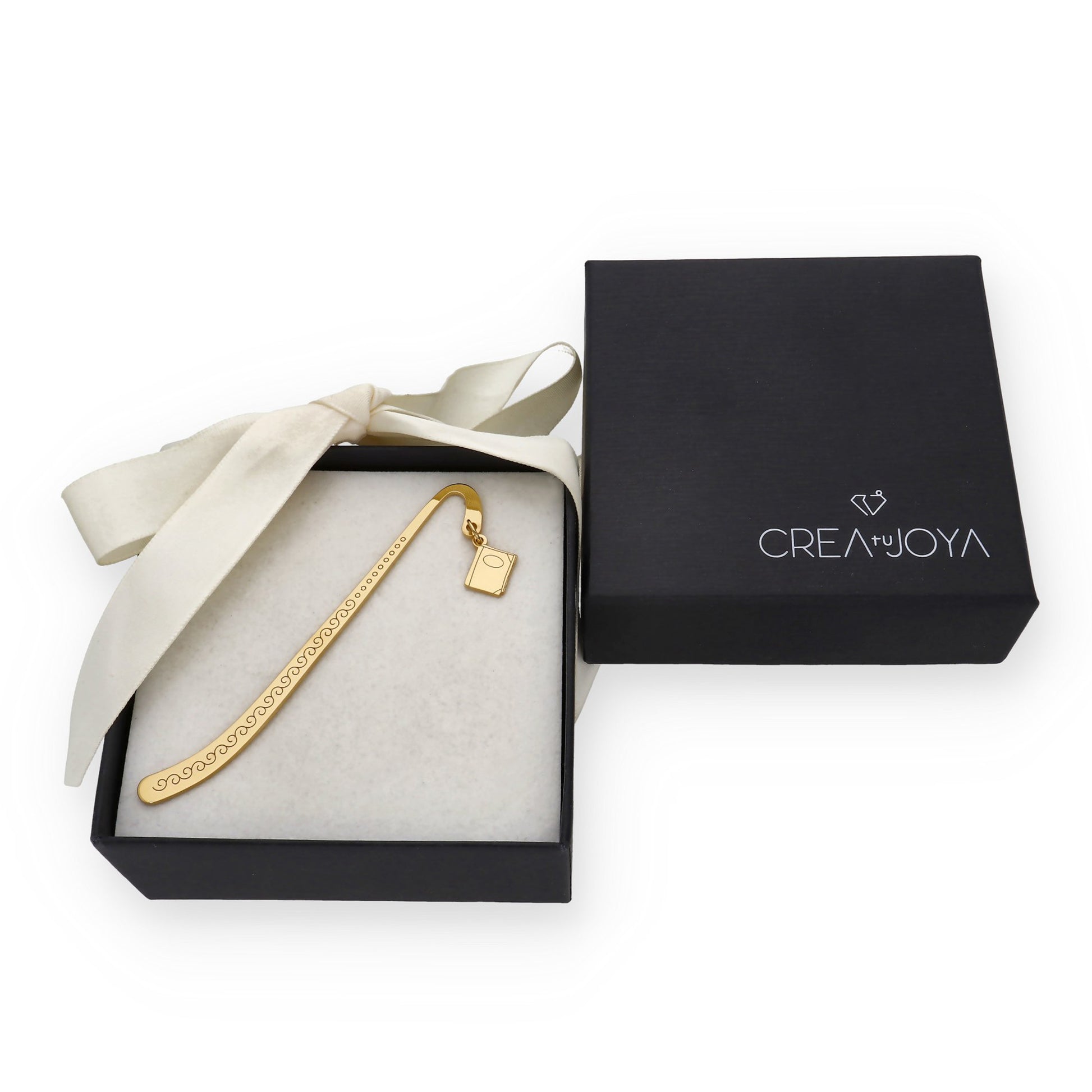 Marcapáginas Hockey en Plata de Ley 925 y baño Oro 18k