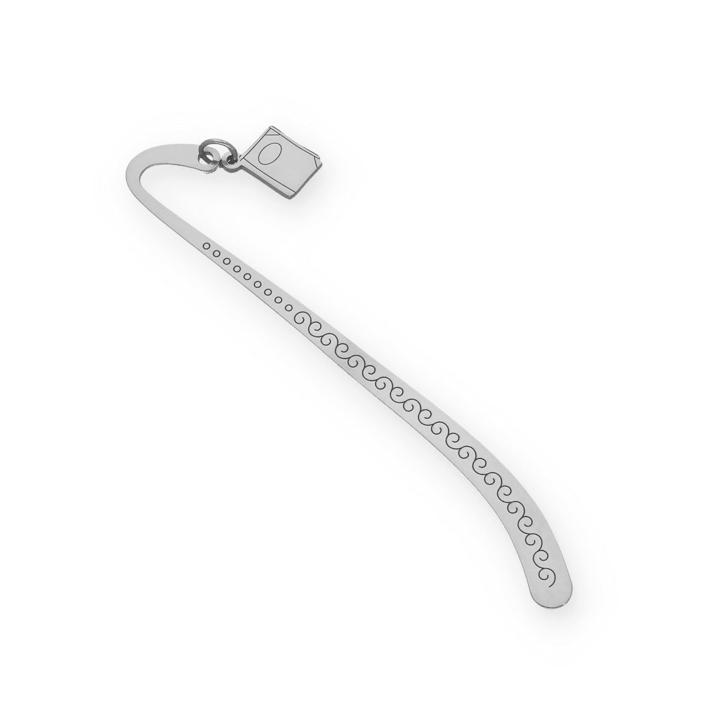 Marcapáginas Hockey en Plata de Ley 925 y baño Oro rosa 18k