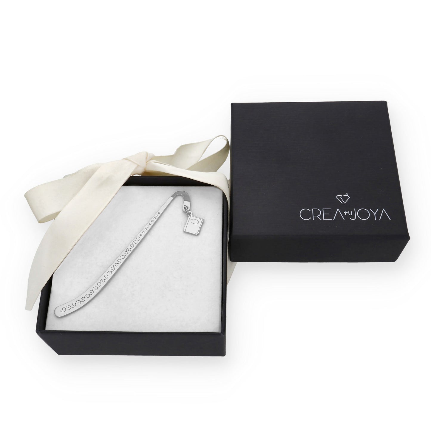 Marcapáginas Hockey en Plata de Ley 925 y baño Oro rosa 18k