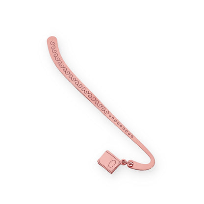 Marcapáginas Hockey en Plata de Ley 925 y baño Oro rosa 18k