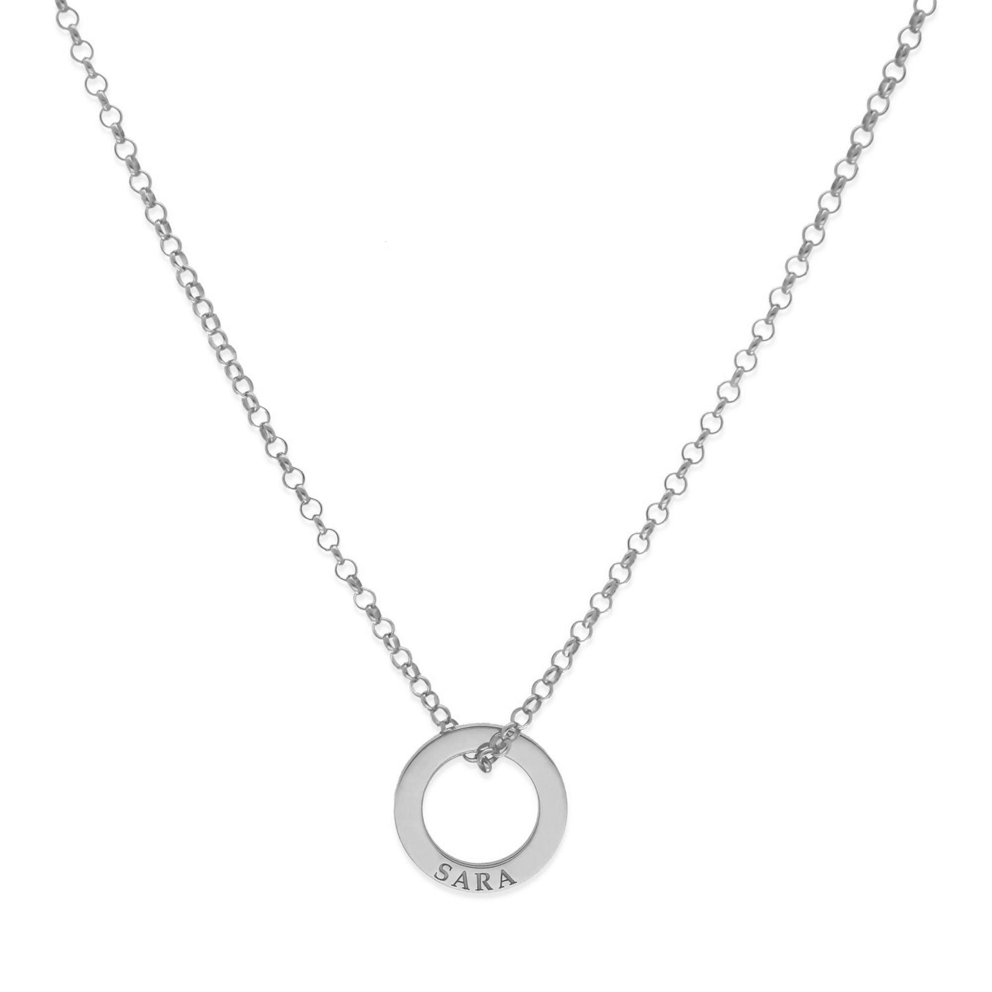 Colgante Salma Aros en Plata de Ley 925 y baño Oro rosa 18k