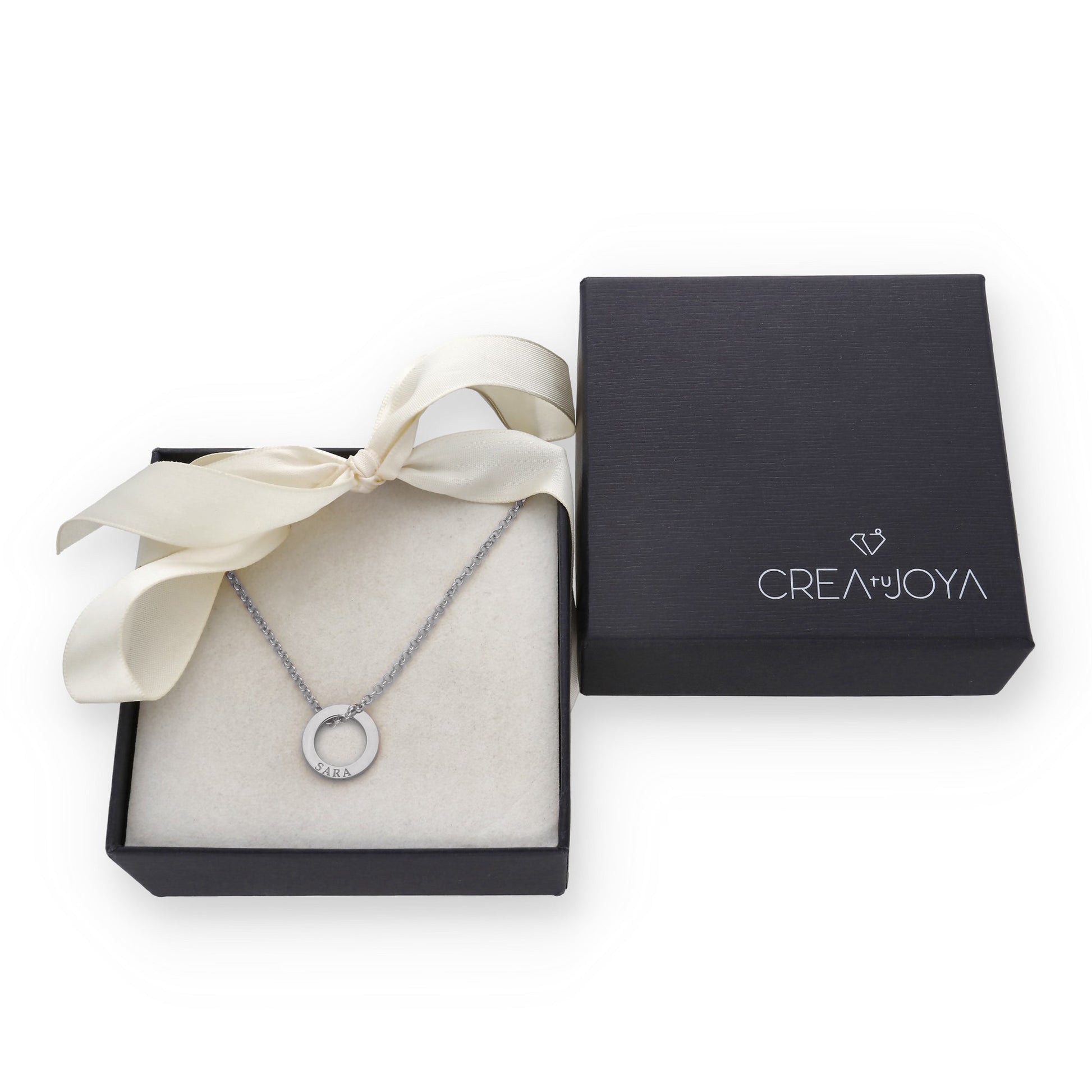 Colgante Salma Aros en Plata de Ley 925 y baño Oro rosa 18k