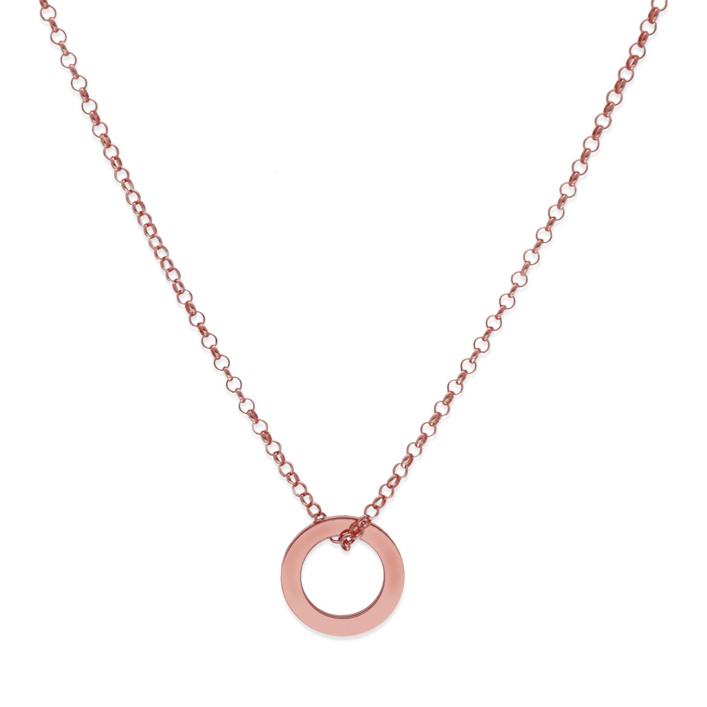 Colgante Salma Aros en Plata de Ley 925 y baño Oro rosa 18k