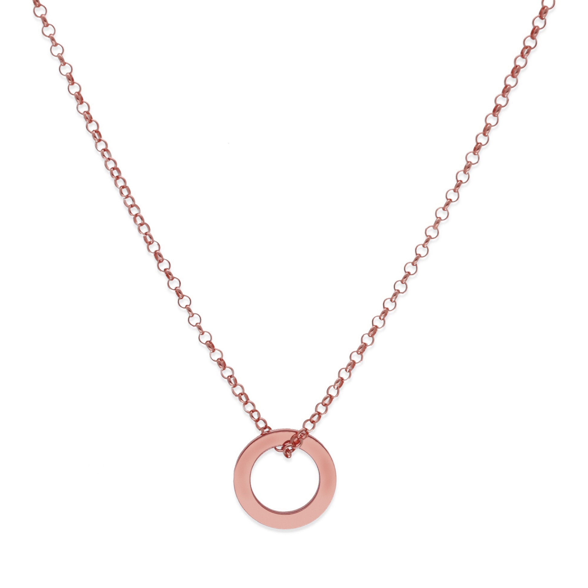 Colgante Salma Aros en Plata de Ley 925 y baño Oro rosa 18k