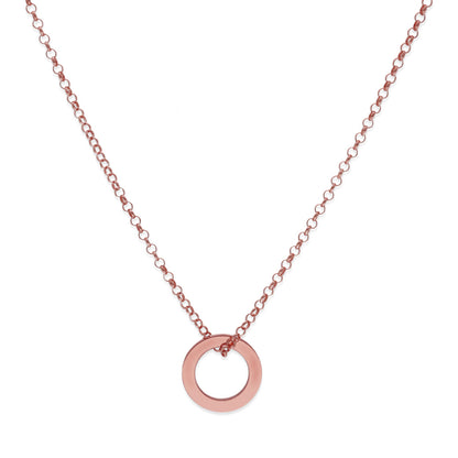 Colgante Salma Aros en Plata de Ley 925 y baño Oro rosa 18k