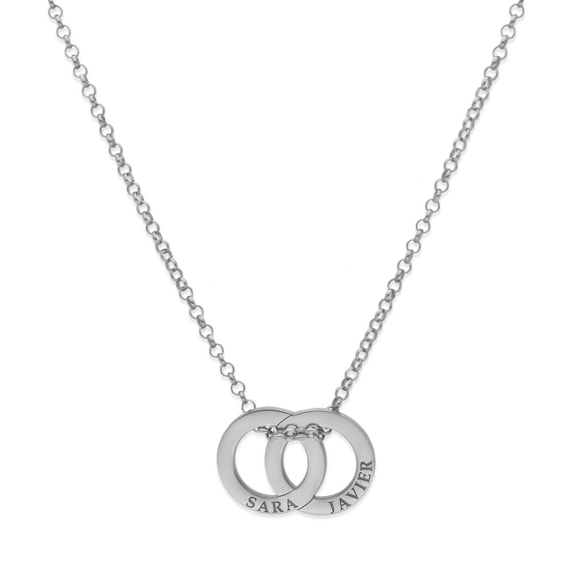 Colgante Salma Aros en Plata de Ley 925 y baño Oro rosa 18k