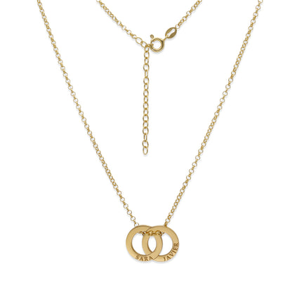 Colgante Salma Aros en Plata de Ley 925 y baño Oro rosa 18k