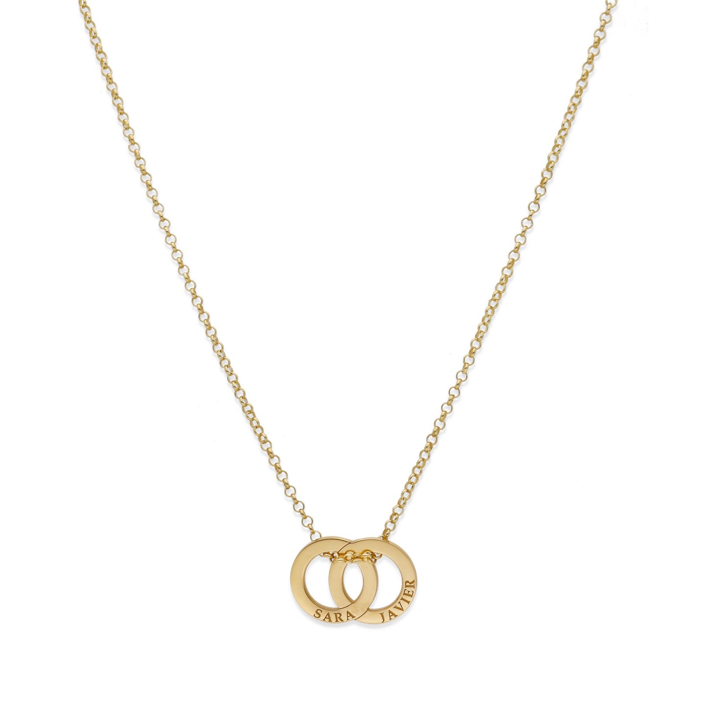 Colgante Salma Aros en Plata de Ley 925 y baño Oro rosa 18k