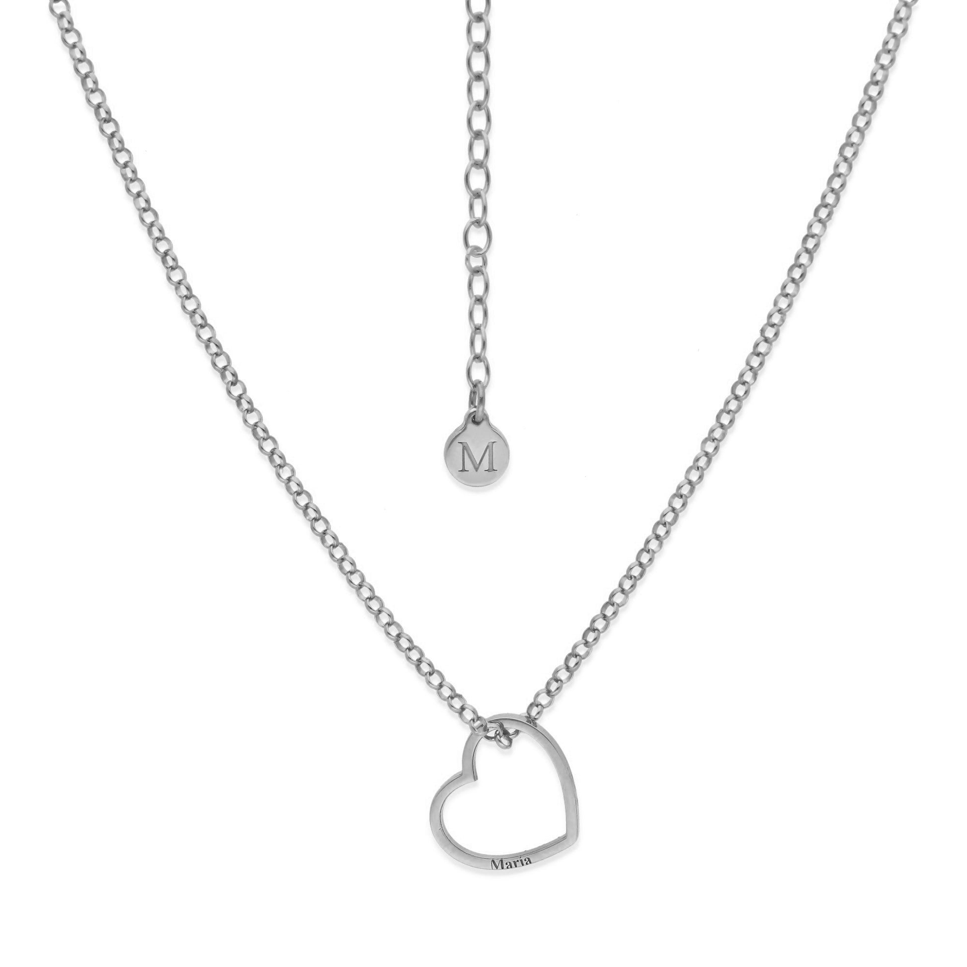 Colgante Roma Corazón en Plata de Ley 925