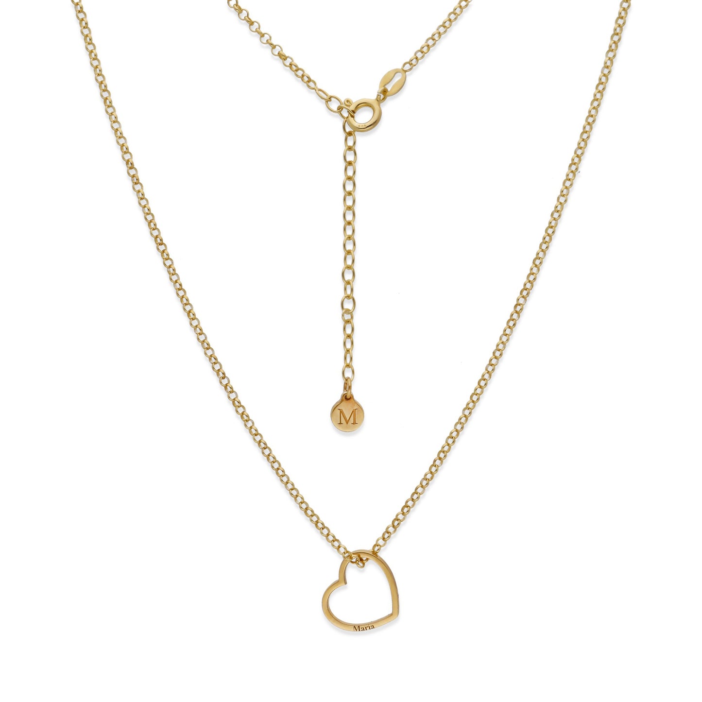 Colgante Roma Corazón en Plata de Ley 925