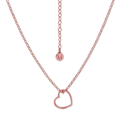 Colgante Roma Corazón en Plata de Ley 925