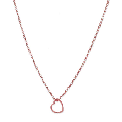 Colgante Roma Corazón en Plata de Ley 925 y baño Oro 18k