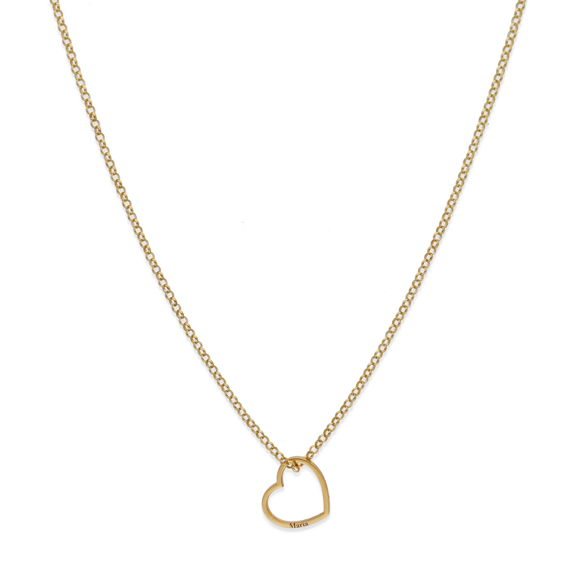 Colgante Roma Corazón en Plata de Ley 925 y baño Oro rosa 18k