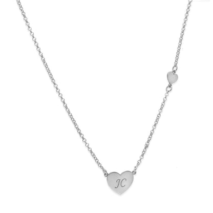 Colgante Aine Corazón en Plata de Ley 925 y baño Oro rosa 18k