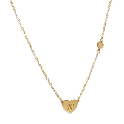 Colgante Aine Corazón en Plata de Ley 925 y baño Oro rosa 18k