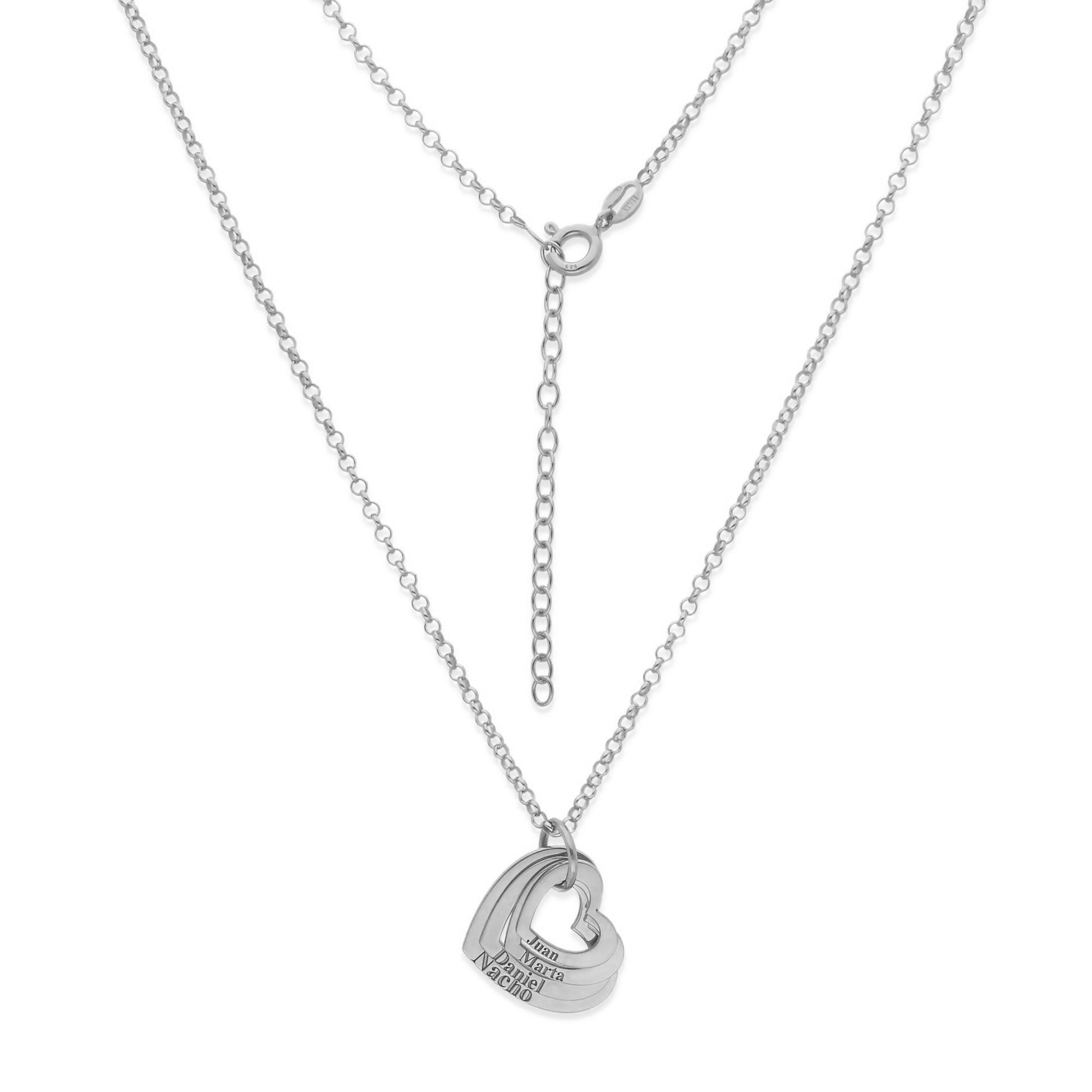 Colgante Alma Corazones en Plata de Ley 925