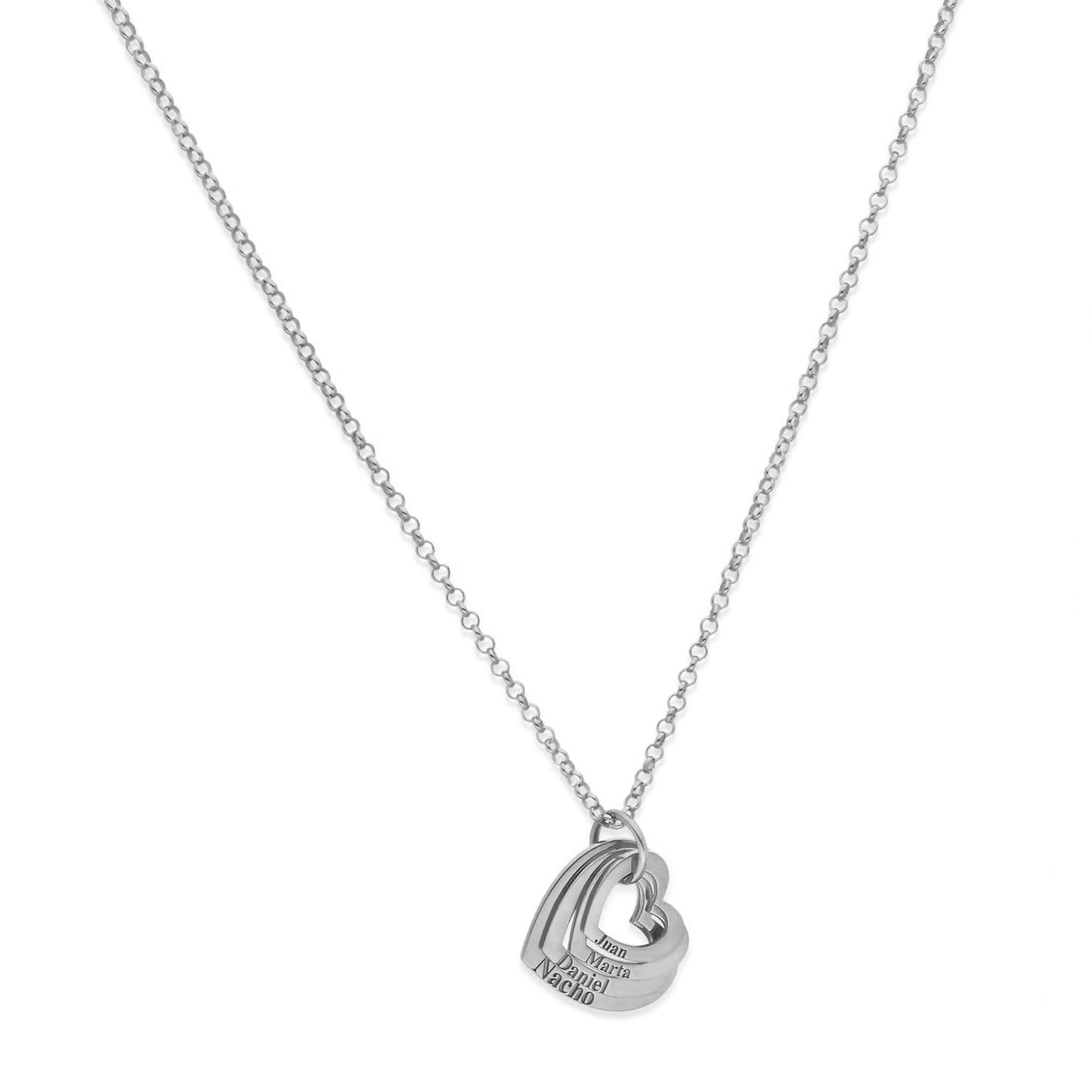 Colgante Alma Corazones en Plata de Ley 925