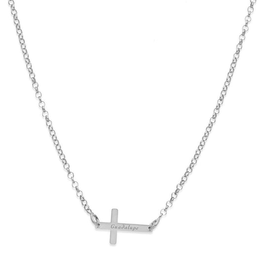 Colgante Cruz Comunión en Plata de Ley 925