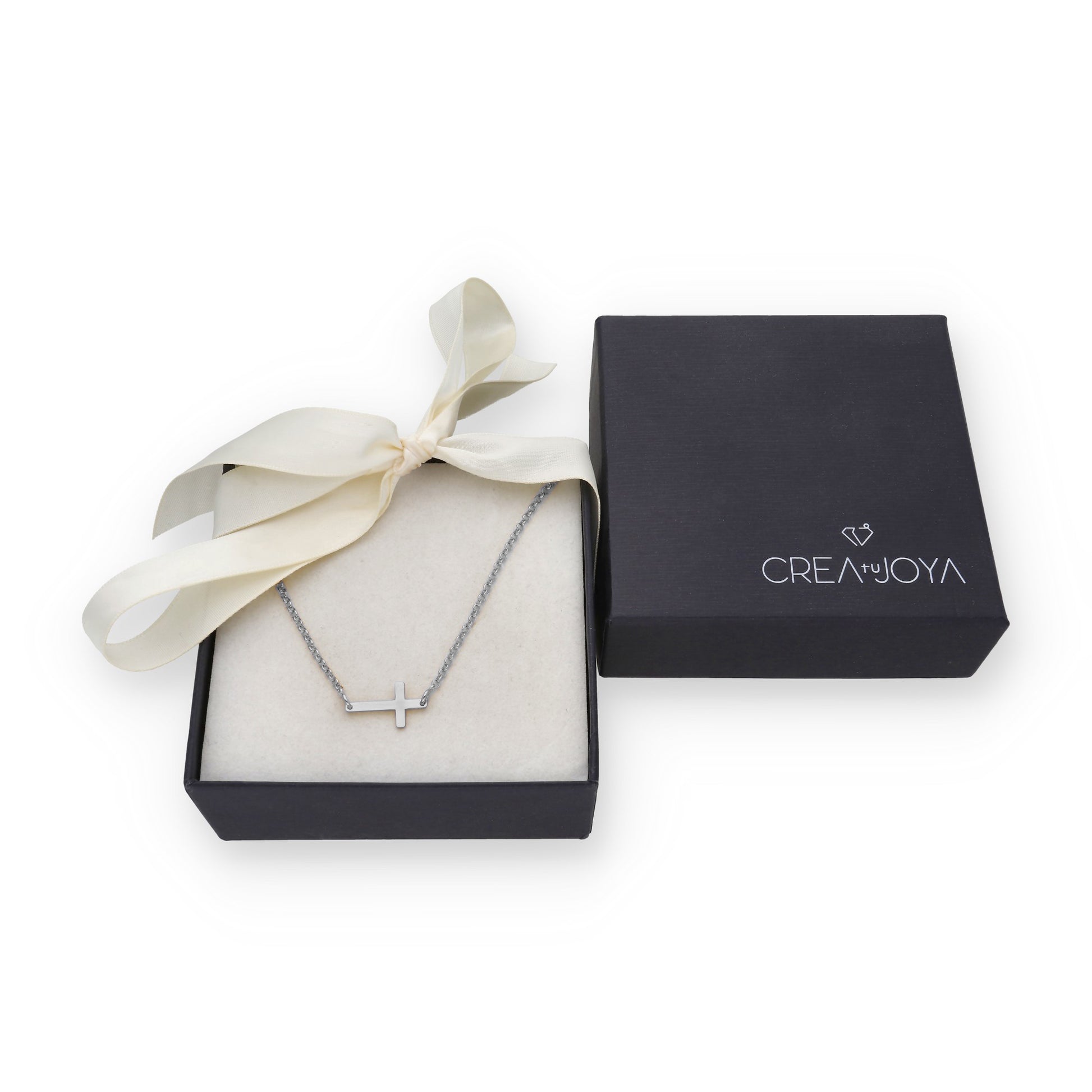 Colgante Cruz Comunión en Plata de Ley 925 y baño Oro 18k