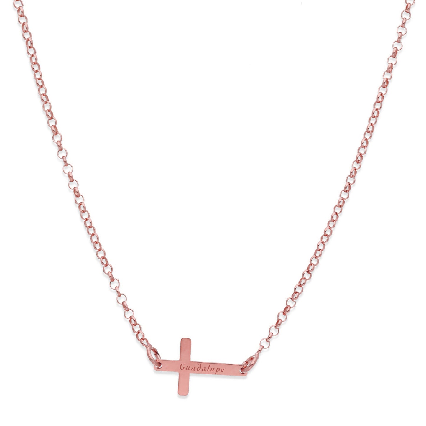 Colgante Cruz Comunión en Plata de Ley 925 y baño Oro 18k