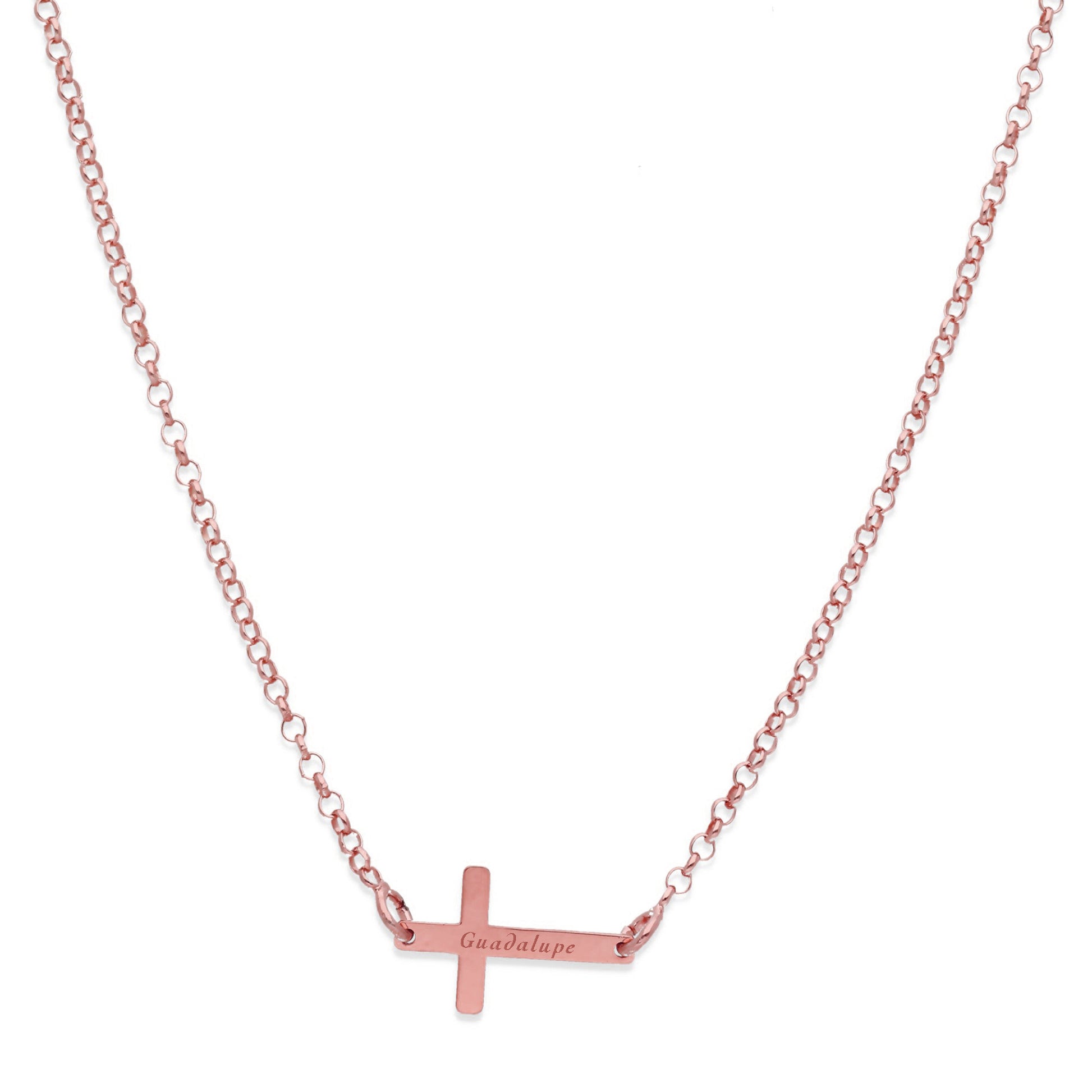 Colgante Cruz Comunión en Plata de Ley 925 y baño Oro 18k